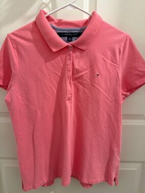 Tommy Hilfiger polo pink shirt. XL